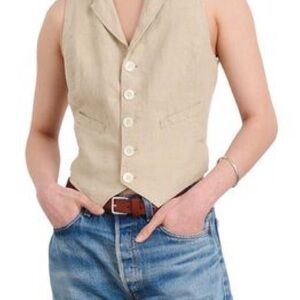 Alex Mill Linen Button-Up Vest